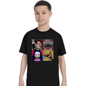 Shirts T-Shirts, Youth / XS / Black Kimetsu No Warhol