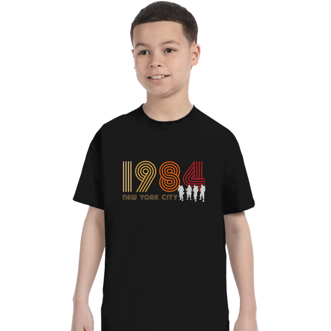 Shirts T-Shirts, Youth / XS / Black New York City 1984