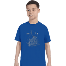 Load image into Gallery viewer, Shirts T-Shirts, Youth / XS / Royal Blue Trojan Rabbit
