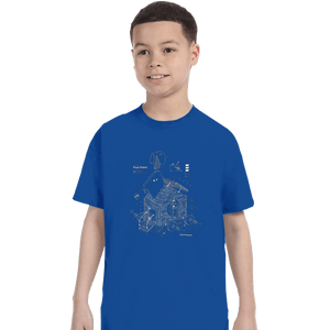 Shirts T-Shirts, Youth / XS / Royal Blue Trojan Rabbit