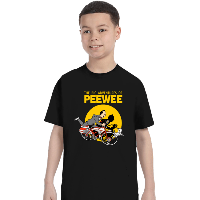 Daily_Deal_Shirts T-Shirts, Youth / XS / Black The Big Adventures of Pee Wee