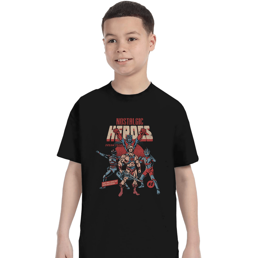 Shirts T-Shirts, Youth / XL / Black Nostalgic Heroes