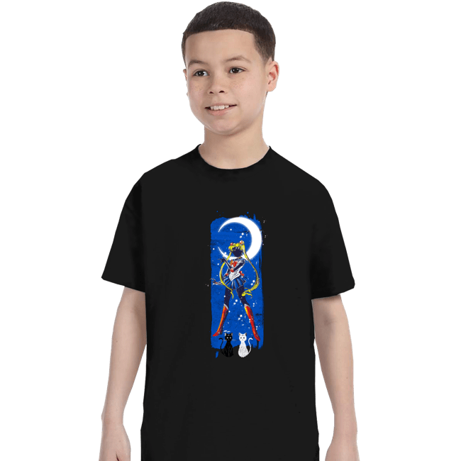Shirts T-Shirts, Youth / XS / Black Inked Moon