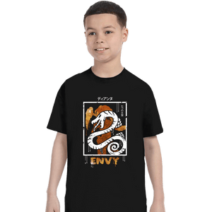 Shirts T-Shirts, Youth / XS / Black Sin of Envy Serpent