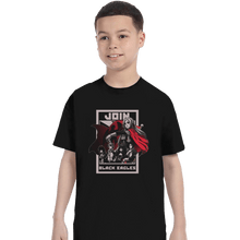 Load image into Gallery viewer, Shirts T-Shirts, Youth / XL / Black Join Black Eagles

