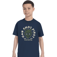 Load image into Gallery viewer, Daily_Deal_Shirts T-Shirts, Youth / XS / Navy Han Sho7 Firs7
