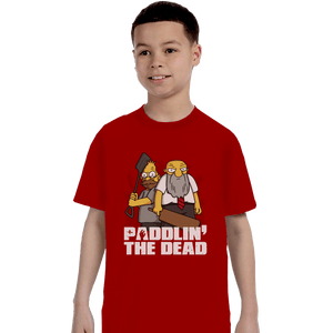 Shirts T-Shirts, Youth / Small / Red Paddlin' The Dead