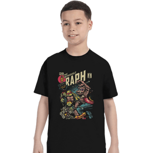 Shirts T-Shirts, Youth / XS / Black The Incredible Raph