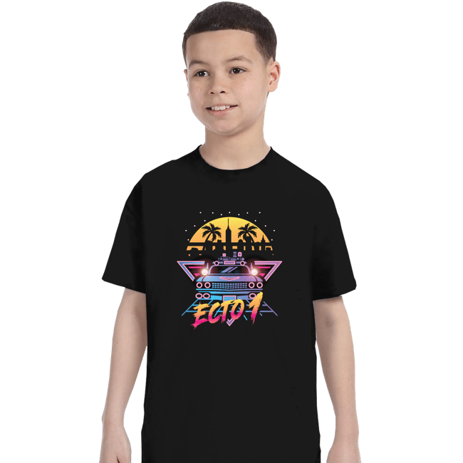 Daily_Deal_Shirts T-Shirts, Youth / XS / Black Neon Ghost