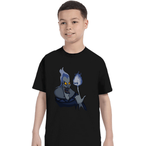 Shirts T-Shirts, Youth / XL / Black Finger Flame