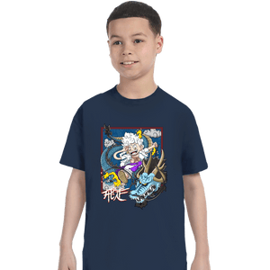 Secret_Shirts T-Shirts, Youth / XS / Navy Dragon Fight