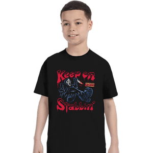 Secret_Shirts T-Shirts, Youth / XS / Black Keep On Stabbin' Ghost