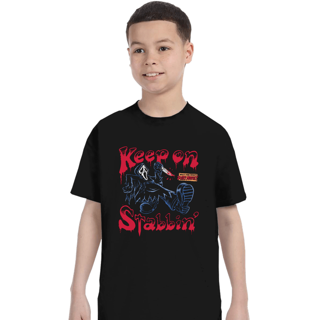 Secret_Shirts T-Shirts, Youth / XS / Black Keep On Stabbin' Ghost