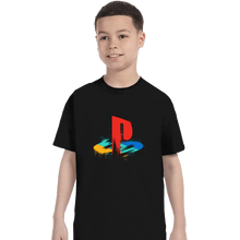 Load image into Gallery viewer, Secret_Shirts T-Shirts, Youth / XS / Black Ps Splashes
