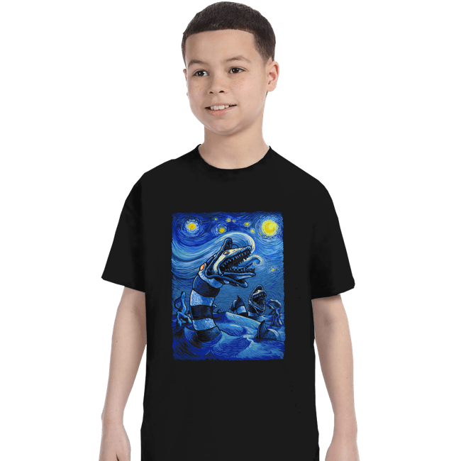 Daily_Deal_Shirts T-Shirts, Youth / XS / Black Starry Saturn