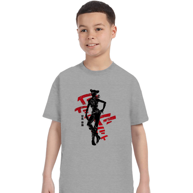 Shirts T-Shirts, Youth / XS / Sports Grey Crimson Jolyne Cujoh