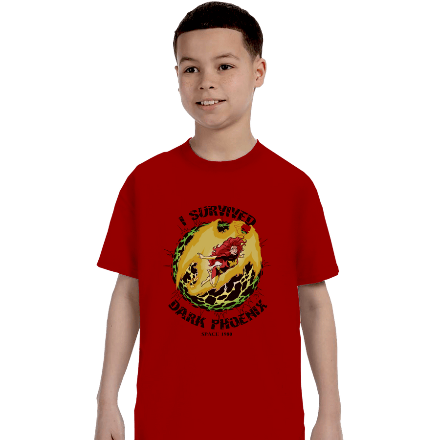Shirts T-Shirts, Youth / XL / Red I Survived Dark Phoenix