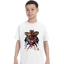Load image into Gallery viewer, Shirts T-Shirts, Youth / XS / White Power Rangers Sumi-e
