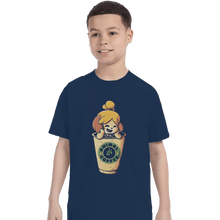 Load image into Gallery viewer, Shirts T-Shirts, Youth / Small / Navy Animal Coffee
