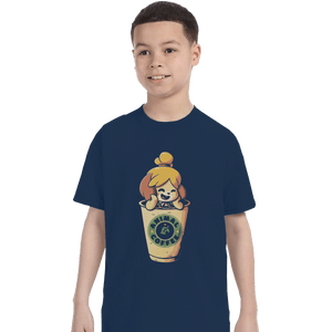 Shirts T-Shirts, Youth / Small / Navy Animal Coffee