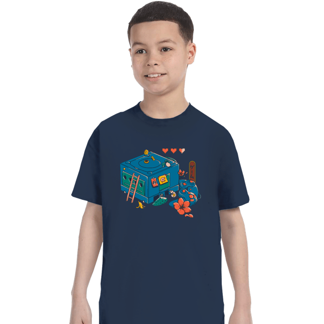 Daily_Deal_Shirts T-Shirts, Youth / XS / Navy Gamecube Remix