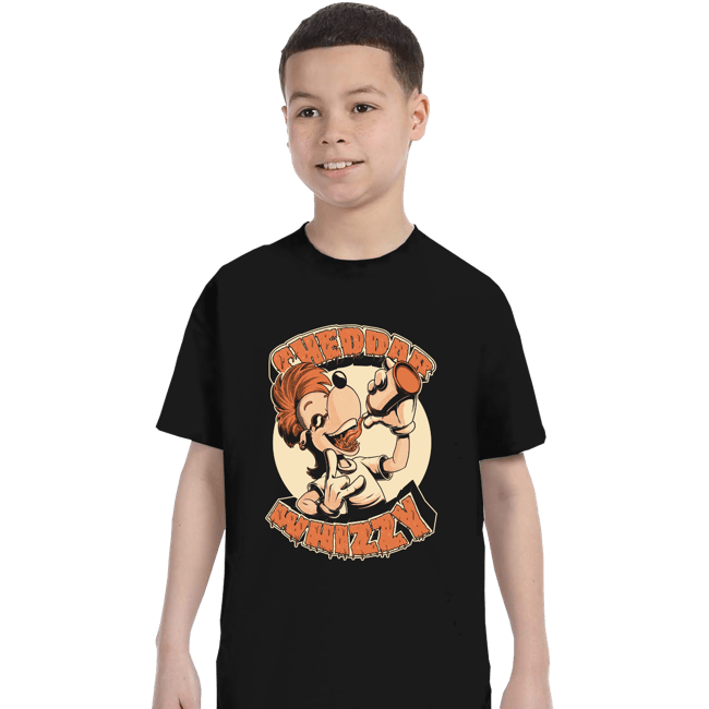 Daily_Deal_Shirts T-Shirts, Youth / XS / Black The Cheddar Whizzy