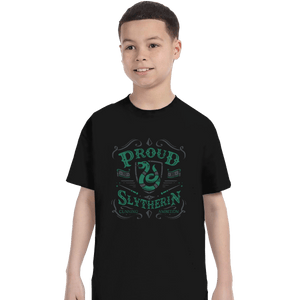 Shirts T-Shirts, Youth / XL / Black Proud to be a Slytherin