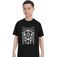 Load image into Gallery viewer, Shirts T-Shirts, Youth / XS / Black Timeless Ocarina Banner
