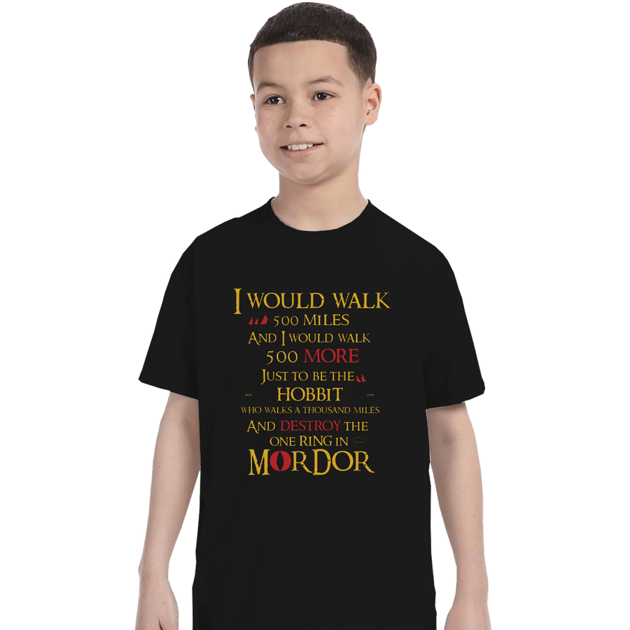 Shirts T-Shirts, Youth / XL / Black 500 Miles