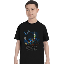 Load image into Gallery viewer, Shirts T-Shirts, Youth / XL / Black Space Wars
