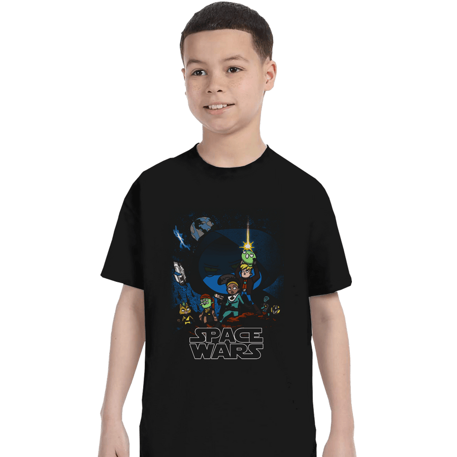 Shirts T-Shirts, Youth / XL / Black Space Wars