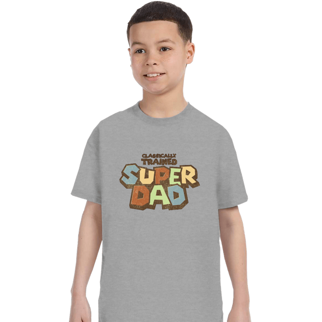 Daily_Deal_Shirts T-Shirts, Youth / XS / Sports Grey Super Dad