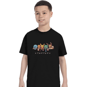 Shirts T-Shirts, Youth / XS / Black Starter Friends
