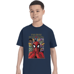 Shirts T-Shirts, Youth / XL / Navy Far From Home Alone