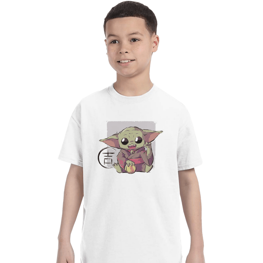 Secret_Shirts T-Shirts, Youth / XS / White Maneki Grogu