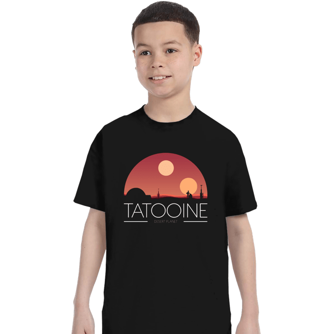 Shirts T-Shirts, Youth / XS / Black Desert Planet