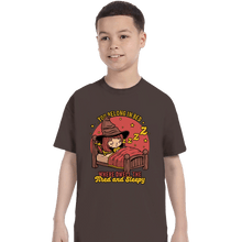 Load image into Gallery viewer, Secret_Shirts T-Shirts, Youth / XS / Dark Chocolate Where Dwell The Sleepy
