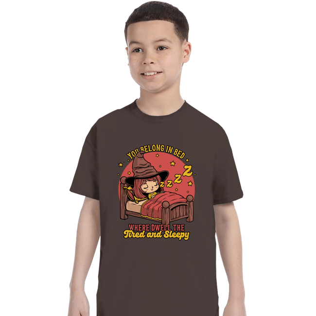 Secret_Shirts T-Shirts, Youth / XS / Dark Chocolate Where Dwell The Sleepy