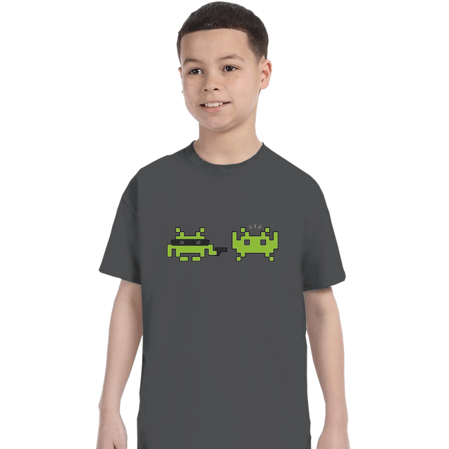 Secret_Shirts T-Shirts, Youth / XS / Charcoal Space Robber