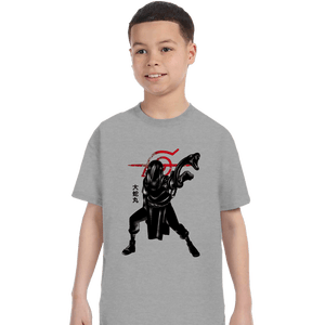 Shirts T-Shirts, Youth / XS / Sports Grey Crimson snake