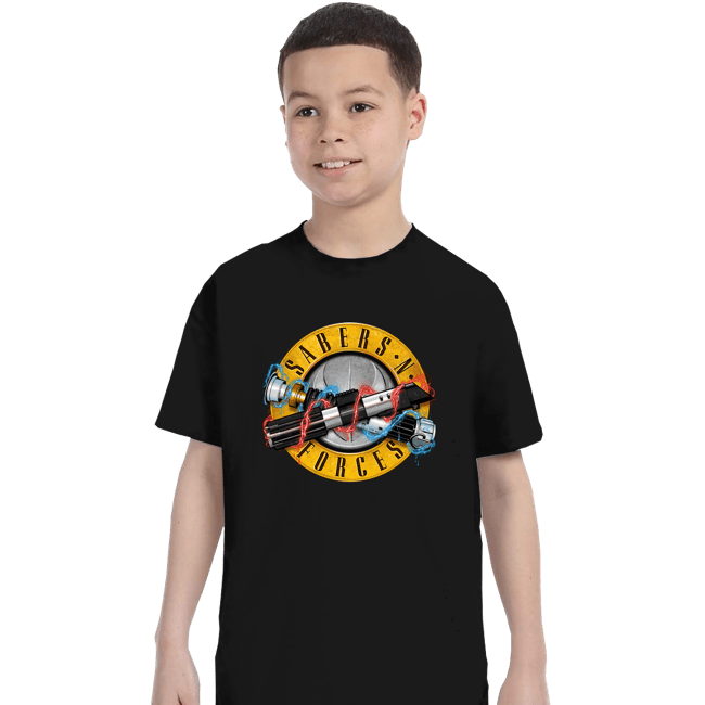 Secret_Shirts T-Shirts, Youth / XS / Black Sabers n' Forces