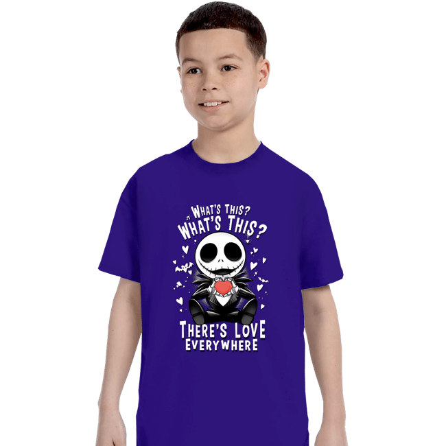 Daily_Deal_Shirts T-Shirts, Youth / XS / Violet There's Love In The Air