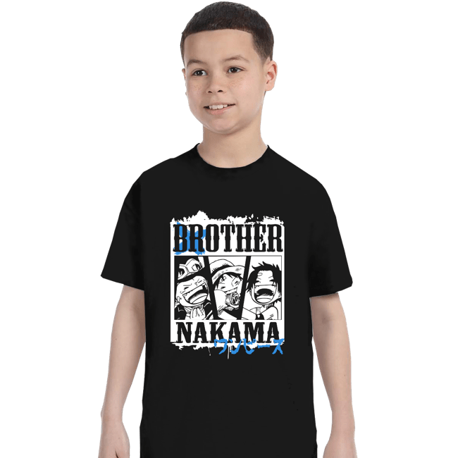 Shirts T-Shirts, Youth / XS / Black Brother Nakama