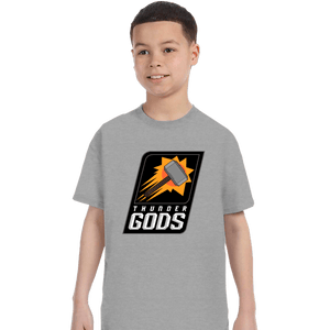 Shirts T-Shirts, Youth / XS / Sports Grey Thunder Gods