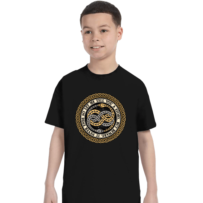 Daily_Deal_Shirts T-Shirts, Youth / XS / Black Never Ending Emblem