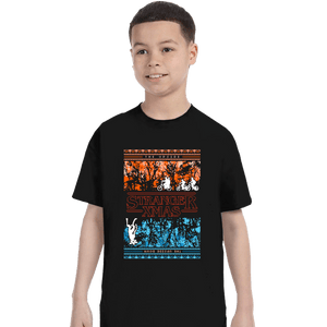 Shirts T-Shirts, Youth / XS / Black Stranger Ugly Sweater