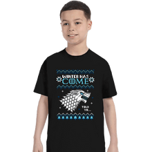 Load image into Gallery viewer, Secret_Shirts T-Shirts, Youth / XS / Black Ugly Winter
