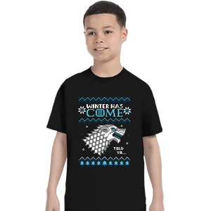 Secret_Shirts T-Shirts, Youth / XS / Black Ugly Winter