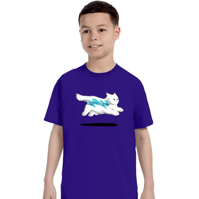 Secret_Shirts T-Shirts, Youth / XS / Violet Jazz Cat