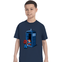 Load image into Gallery viewer, Shirts T-Shirts, Youth / XS / Navy Back To 8 Bits
